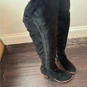 Coconuts by Matisse black over the knee suede boots.